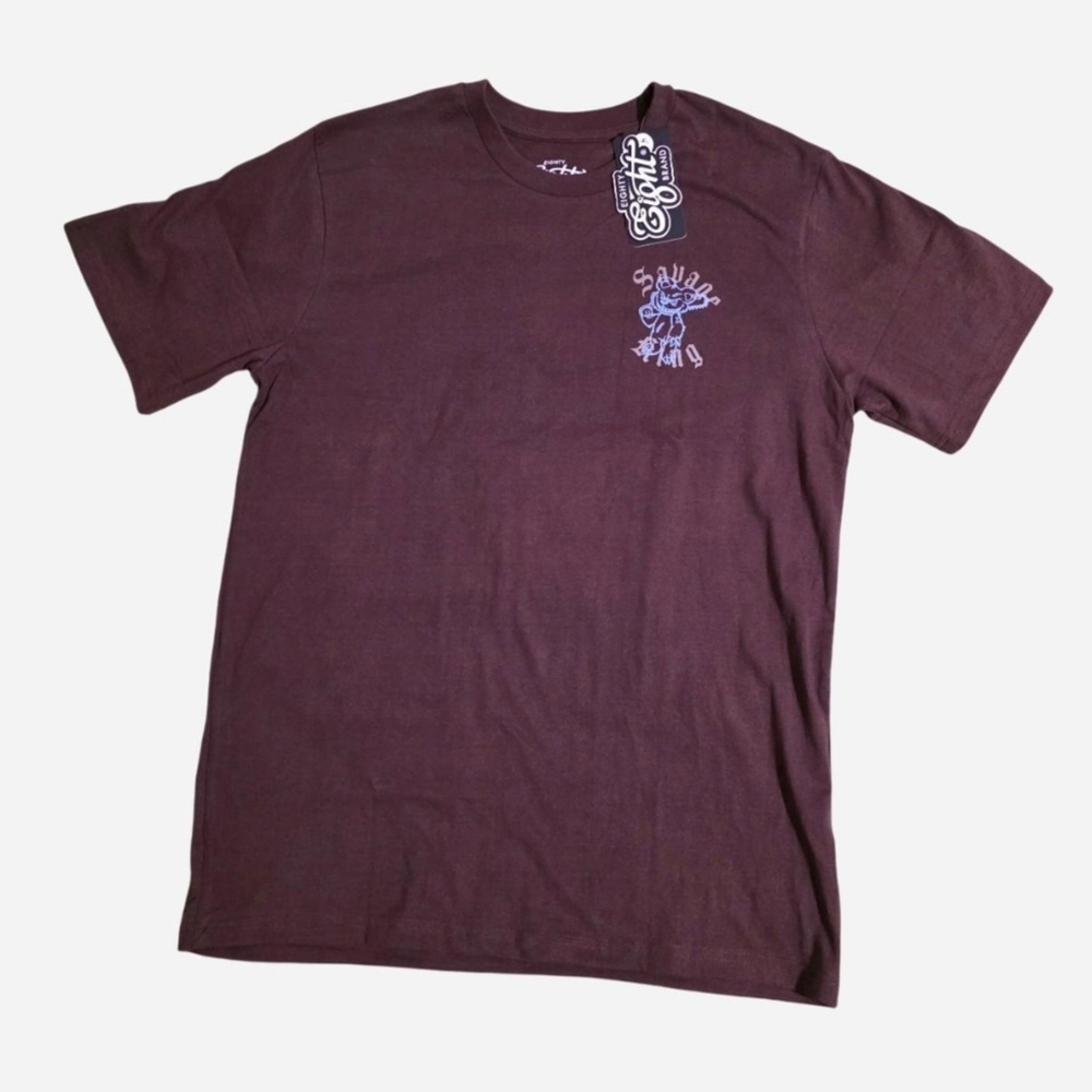 NEW Savage King Eighty Eight Brand Brown T-Shirt Size L Streetwear